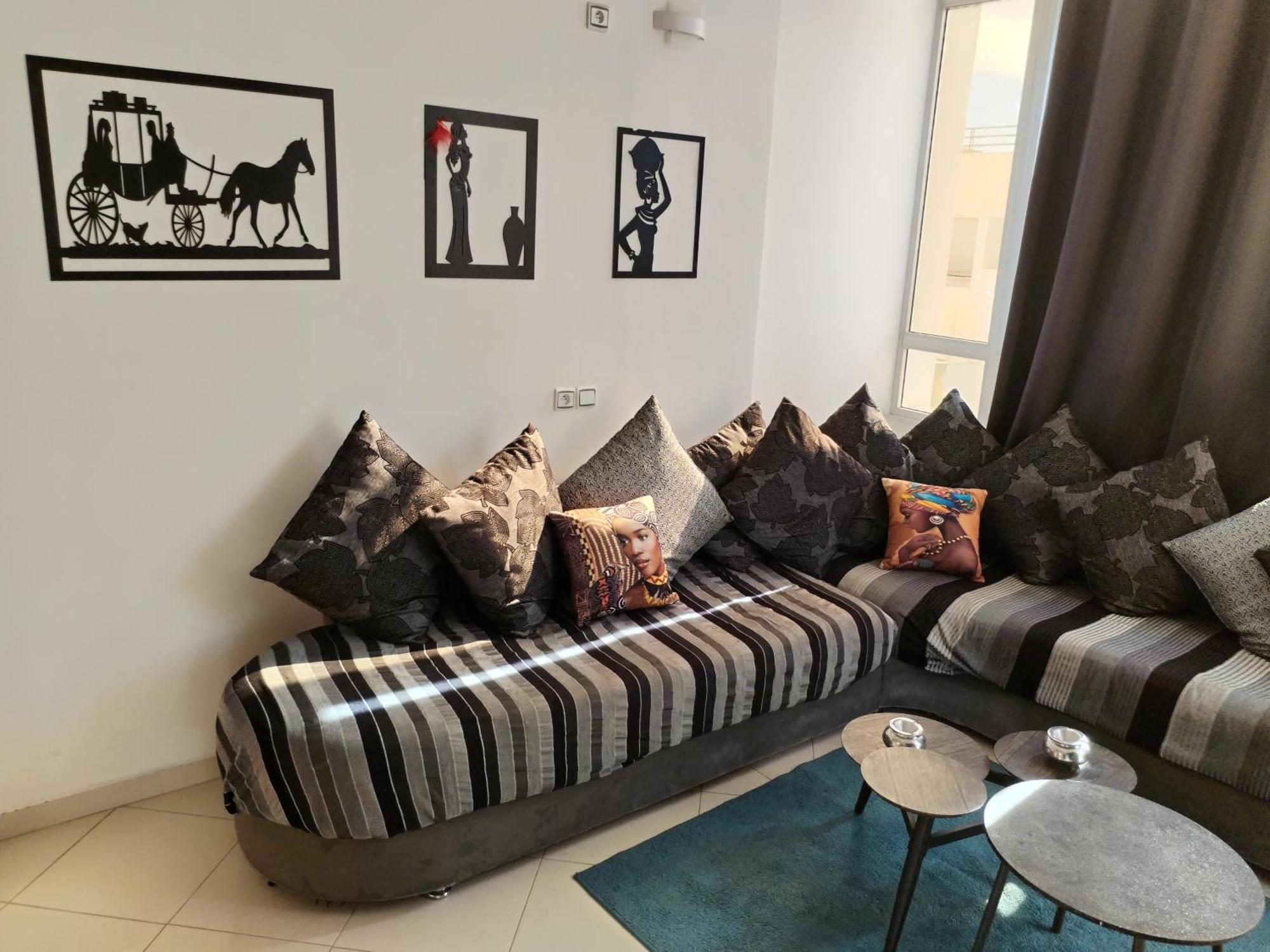 Large Sea View Studio Apartment Agadir Luaran gambar